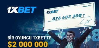 1xbet 2 milyon