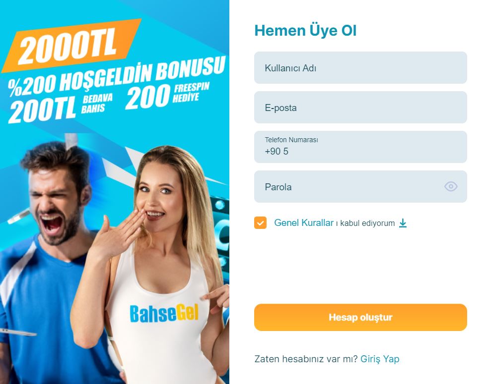 Üyelik Bahsegel
